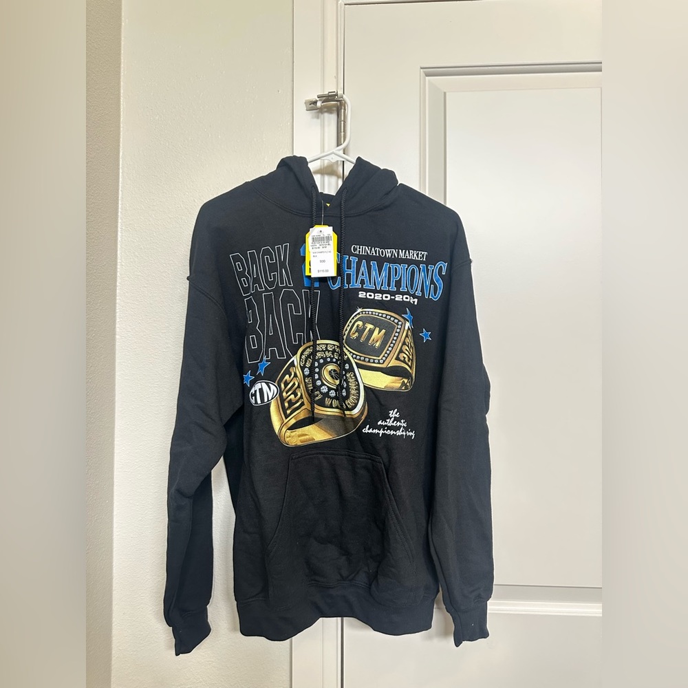 NWT Chinatown Market B2B Champs Hoodie Black Medium